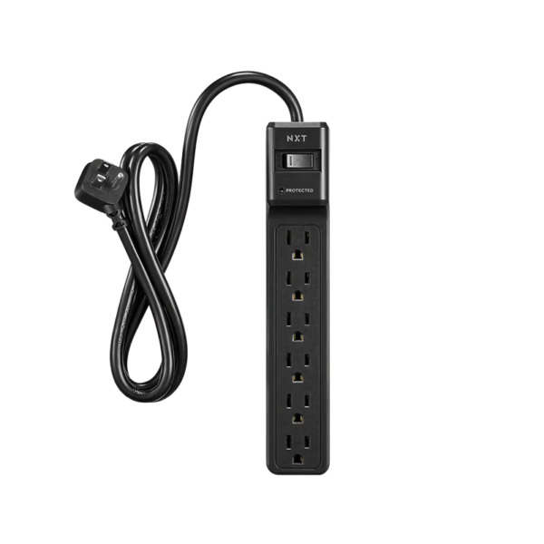 NXT Technologies 6-Outlet Surge Protector, 4′ Cord, 600 Joules
