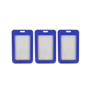 AbilityOne SKILCRAFT Dual ID Card Holder, Vertical, 1 Pack, Clear