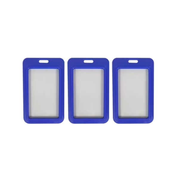 AbilityOne SKILCRAFT Dual ID Card Holder, Vertical, 1 Pack, Clear