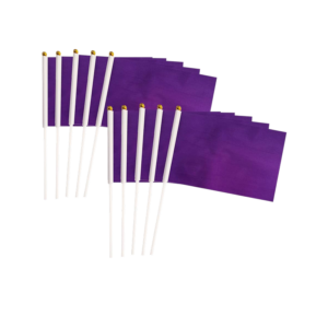 AbilityOne SKILCRAFT Colorful Self-stick Flag, Purple, 50/Pack