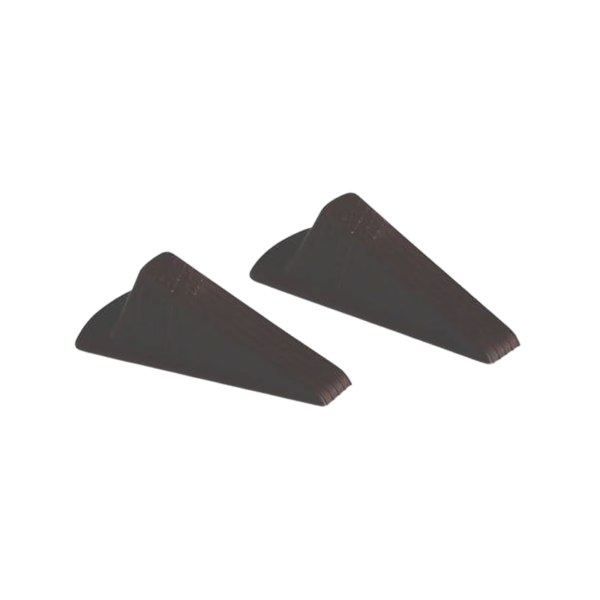 AbilityOne SKILCRAFT Doorstop, Large, Brown, 2/Pack