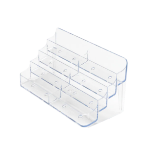 Deflecto Desktop Business Card Holder, 1 Compartment, Clear