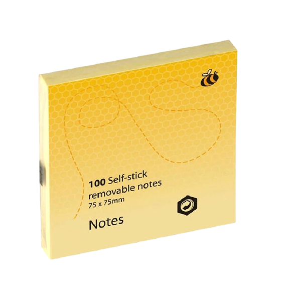 AbilityOne Self-Stick Note Pad, Yellow, 3 x 4, 100 Notes/Pad, 12/Pack