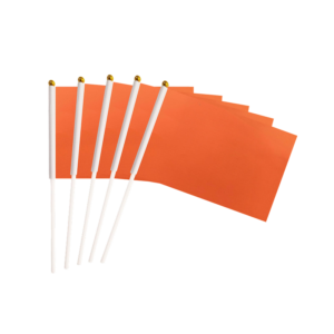 AbilityOne SKILCRAFT Colorful Self-stick Flag, Orange, 50/Pack