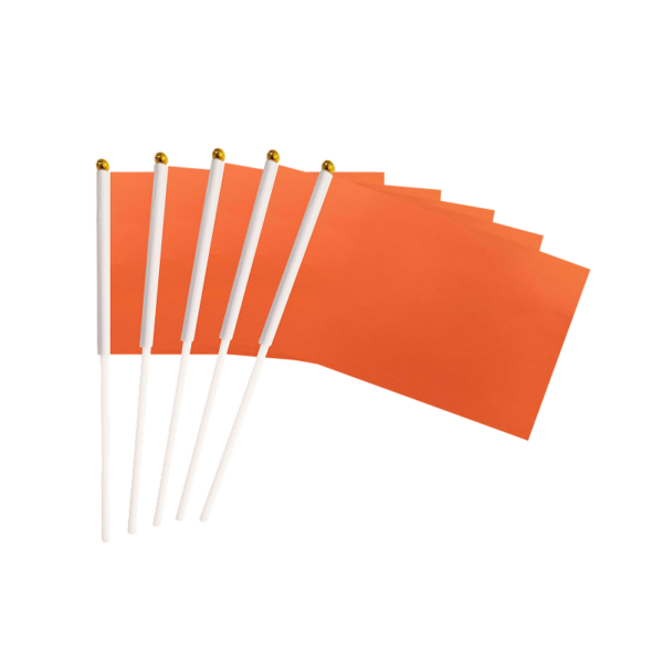 AbilityOne SKILCRAFT Colorful Self-stick Flag, Orange, 50/Pack