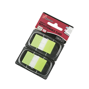 AbilityOne SKILCRAFT Self-stick Marker Flag, Bright Green, 50/Pack