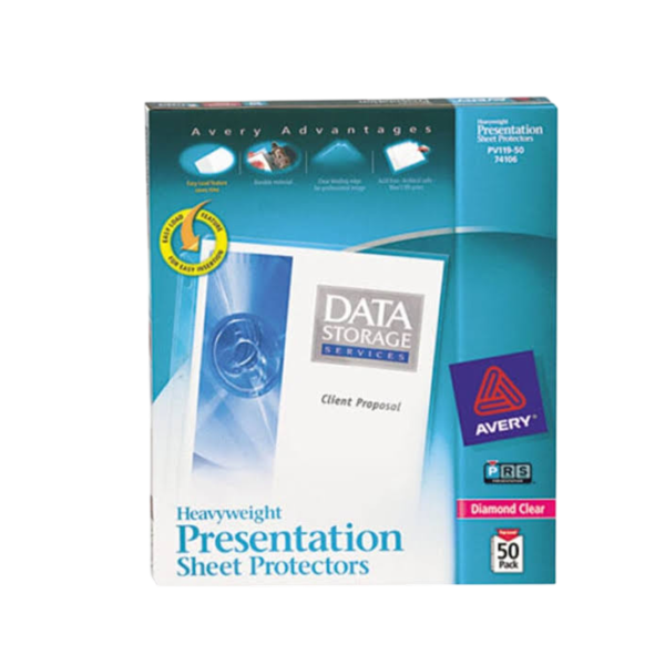 Avery Quick Load Heavyweight Sheet Protectors, 8.5 x 11, Diamond Clear, 50/Box
