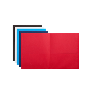 Staples 10% Recycled Smooth 2-Pocket Paper Folder, Assorted, 10/Pack