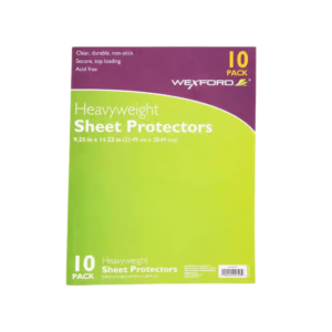 Staples Heavyweight Sheet Protector, 8.5 x 11, Clear, 10/Pack