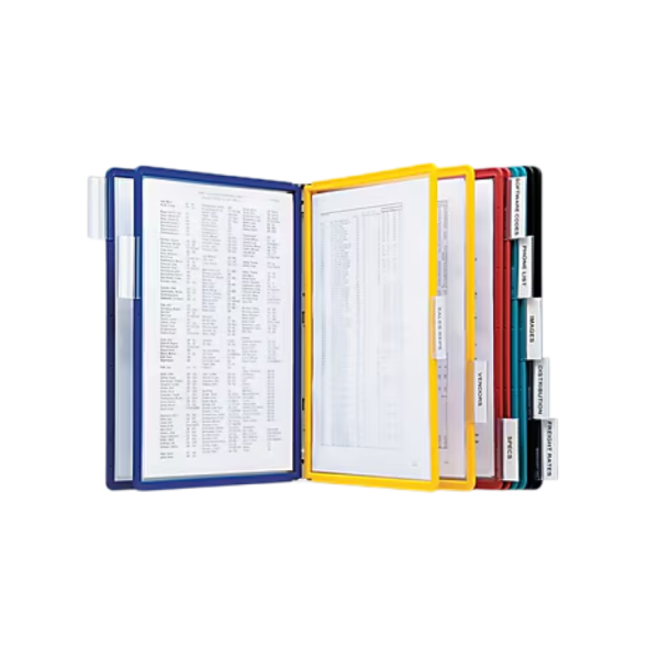 Durable VARIO Document Holder, 8.5 x 11, Top Loading, Multicolor Plastic