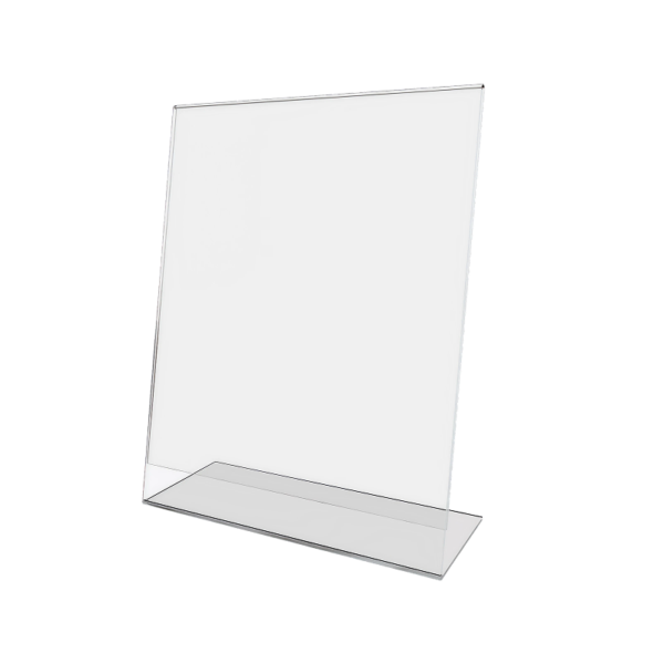 Staples Sign Holder, 8.5 x 11, Clear Plastic