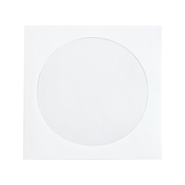 Quality Park Sleeves for CD/DVD, White Paper, 100/Box