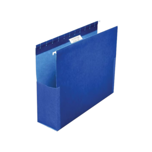 Pendaflex SureHook Reinforced Box Bottom Hanging File Folder, 1/5-Cut Tab, Letter, Blue, 25/Box