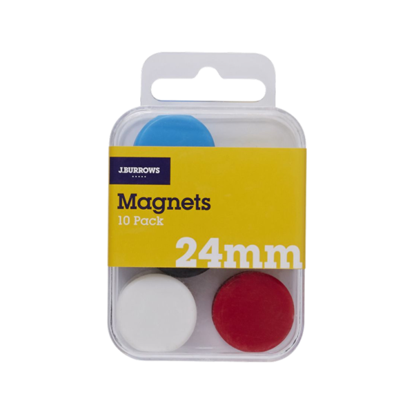 Staples Magnets, Assorted, 10/Pack