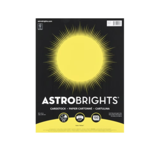 Astrodesigns 65 lb. Cardstock Paper, 8.5 x 11, Solar Yellow, 250 Sheets/Pack