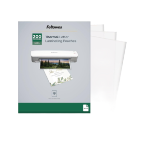 Fellowes Thermal Laminating Pouches, Letter Size, 5 Mil, 200/Pack