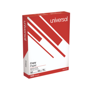 8.5 x 11 Copy Paper, 20 lbs., 92 Brightness, White, 5000 Sheets/Carton