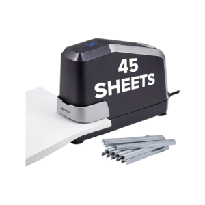 Bostitch Impulse Electric Desktop Stapler, 45-Sheet Capacity, Black