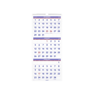 2025 AT-A-GLANCE Three-Month Wall Calendar, 15.5 x 22.75