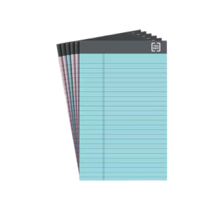 TRU RED Notepad, 5 x 8, Narrow Ruled, Pastels, 50 Sheets/Pad, 6 Pads/Pack