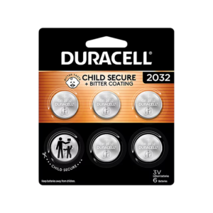 Duracell 2032 3V Lithium Coin Battery, 6/Pack