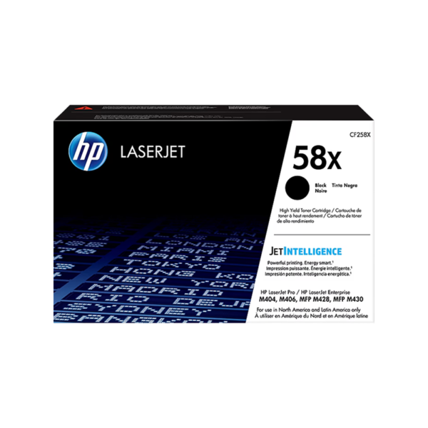 HP 58X Black High Yield Toner Cartridge, Prints Up to 10,000 Pages