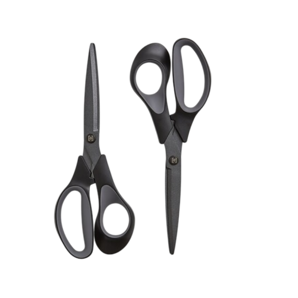 TRU RED 8 Non-Stick Titanium Coated Scissors, Straight Handle, 2/Pack