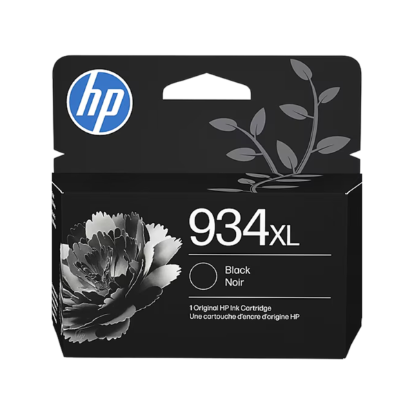 HP 934XL Black High Yield Ink Cartridge, Prints Up to 1,000 Pages