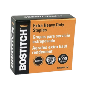 Bostitch Premium Heavy Duty 0.5 Length High Capacity Staples, Half Strip, 1000/Box