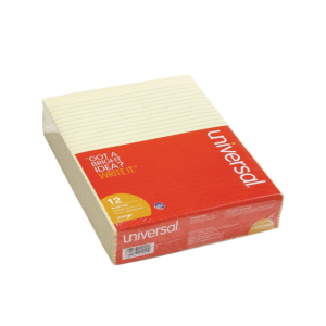 Universal Legal Rule Orchid Perforated Note Pad, 8.5 x 11, Letter, 12/Pack
