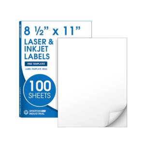 AbilityOne Recycled Full-sheet Labels, Inkjet/Laser, 100 Sheets/Box, White