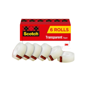 AbilityOne Desktop Transparent Tape, 0.75 x 27.7 yds., Clear, 6 Rolls/Pack