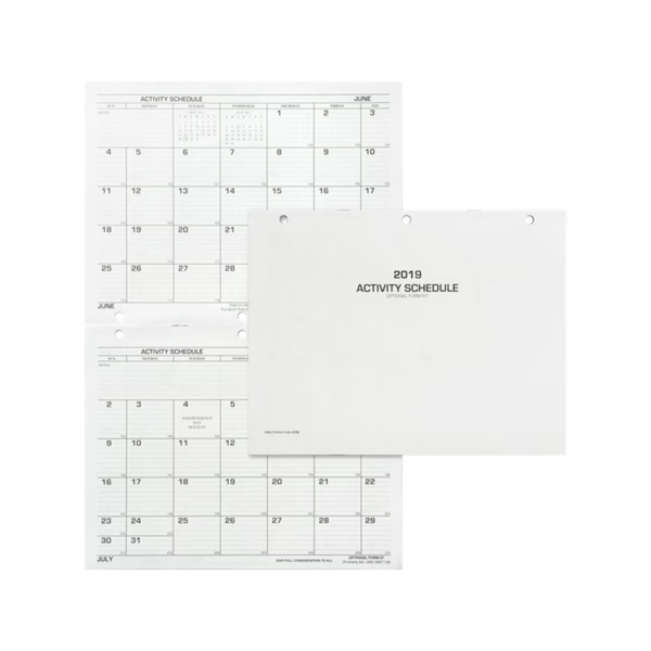 2026 Monthly Desk Calendar, 8.5 x 11, White