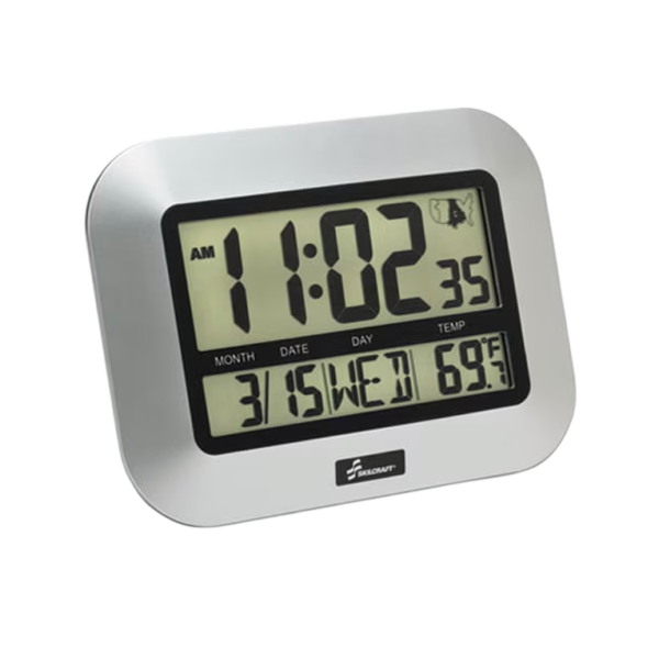 AbilityOne SKILCRAFT LCD Digital Display Clock