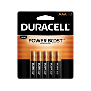 Duracell Coppertop AAA Alkaline Batteries, 10/Pack
