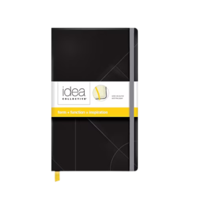 TOPS Oxford Idea Collective Hardcover Journal, 5 x 8.25, Wide Ruled, Black, 240 Pages