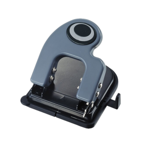 Officemate Desktop 2-Hole Punch, 25 Sheet Capacity, Black/Gray/Green