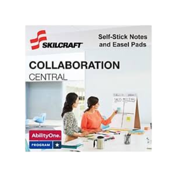 AbilityOne Skilcraft Wall Easel Pad, 25 x 30, 30 Sheets/Pad, 2 Pads/Pack