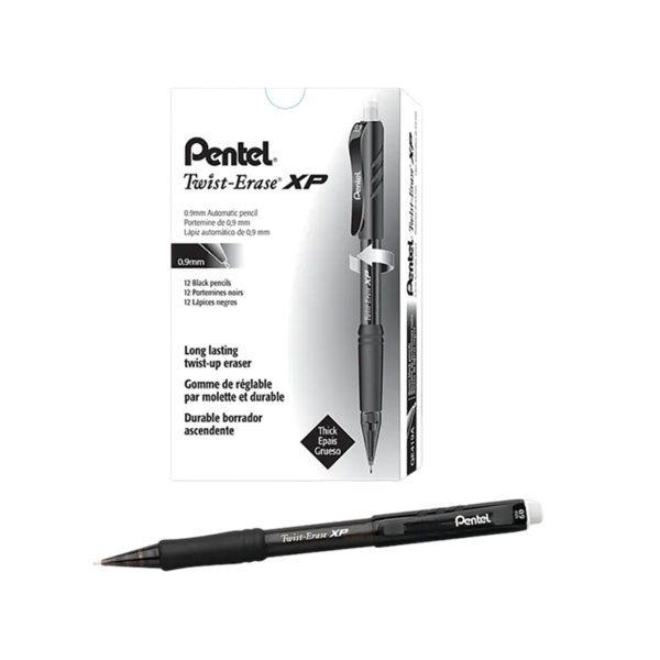 Pentel Twist-Erase EXPRESS Mechanical Pencil, 0.9mm, #2 Medium Lead, Dozen