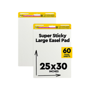 Staples Stickies Easel Pad, 25 x 30, 30 Sheets/Pad, 2 Pads/Pack