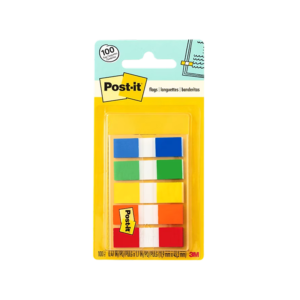 Post-it Flags, 0.5, Assorted Bright Colors, 100 Flags/Pack
