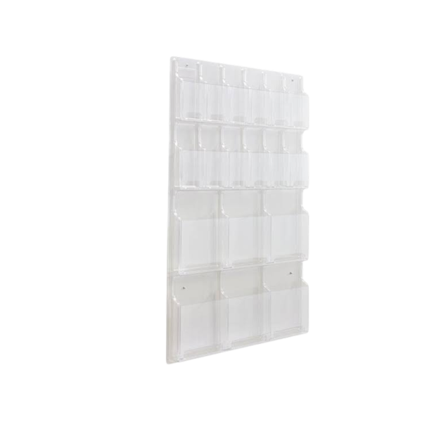 Safco Reveal Magazine Holder, Clear Plastic