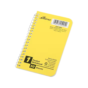 Ampad 1-Subject Pocket Notebook, 3 x 5, Narrow Ruled, 50 Sheets, Assorted Colors