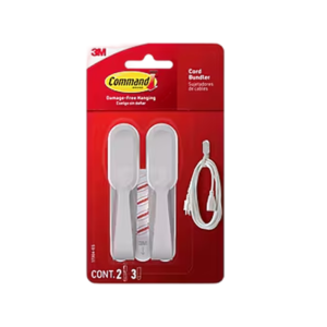 Command Assorted Hooks, 3 lb. Capacity, White, 6 Hooks/Pack