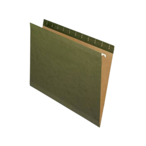 National Industries Hanging File Folders, Green, Letter Size, 25/Box