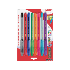 Pentel R.S.V.P. Ballpoint Pens, Medium Point, Assorted Ink, 8/Pack
