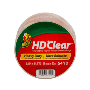 Duck HD Clear Heavy Duty Packing Tape, 1.88 x 54.6 yds., Clear, 6/Pack