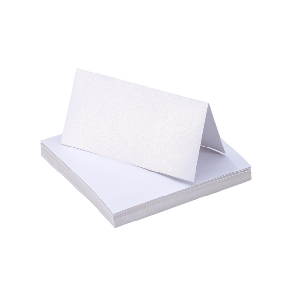 Avery Half-Fold Cards with Envelopes, 5.5 x 8.5, Textured White, 30/Box
