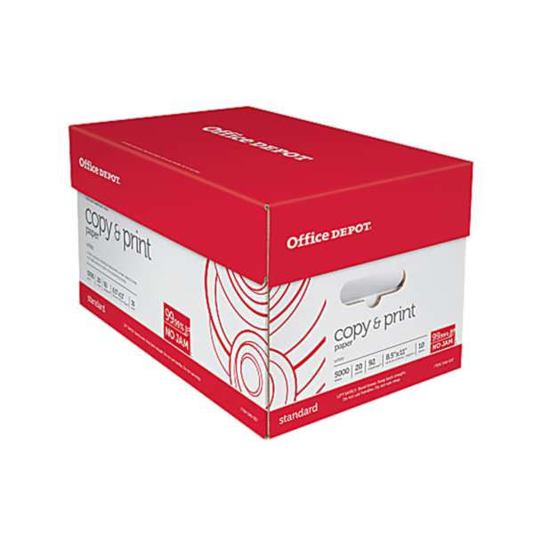 8.5 x 14 Multipurpose Paper, 20 lbs., 96 Brightness, 500/Ream, 10 Reams/Carton
