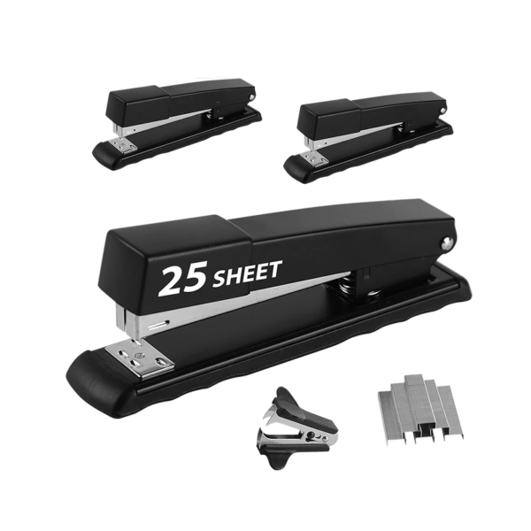 Bostitch Epic Desktop Stapler, 25-Sheet Capacity, Black